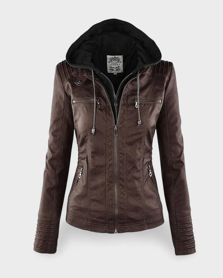 Alberte™ | Læderjakke