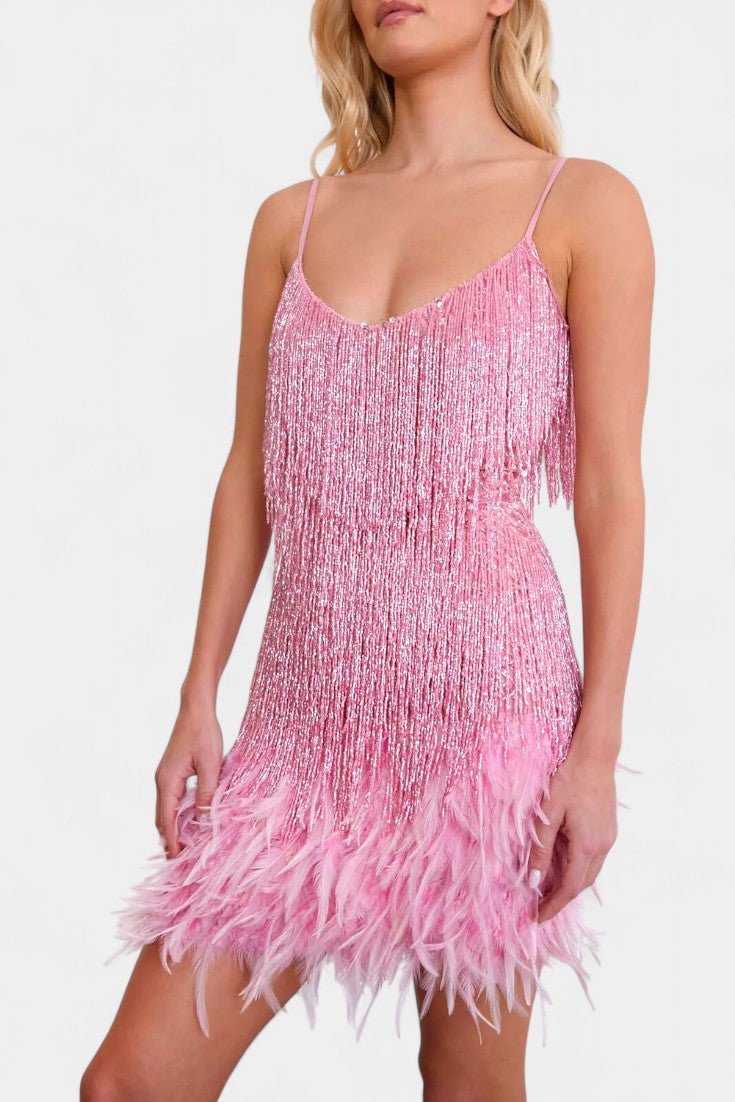 Bodil | Mini Fjerkjole