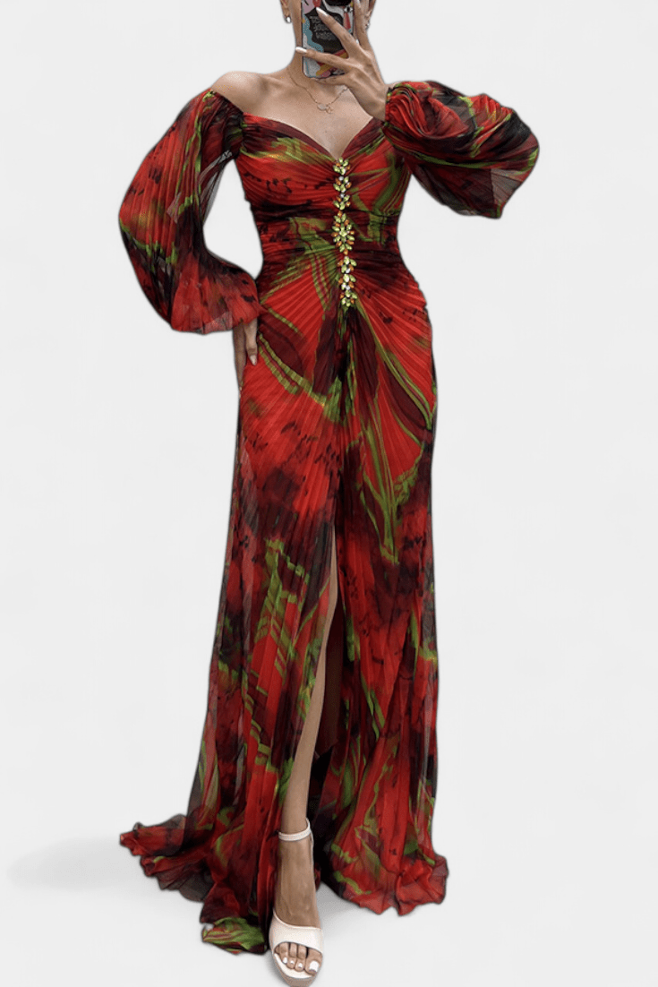 Kirstine | Plisseret Maxikjole