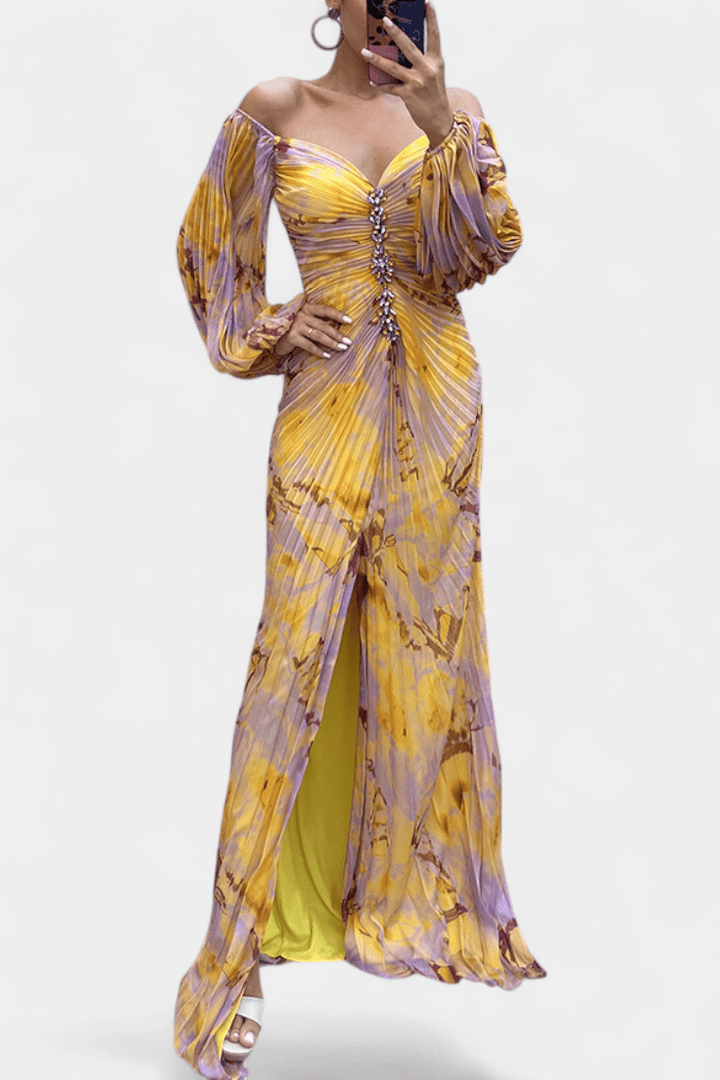 Kirstine | Plisseret Maxikjole