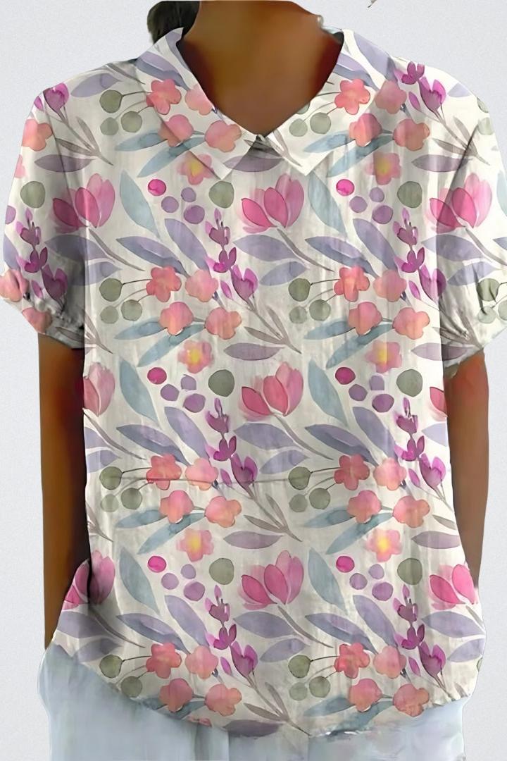 Selma | Blomstret bluse