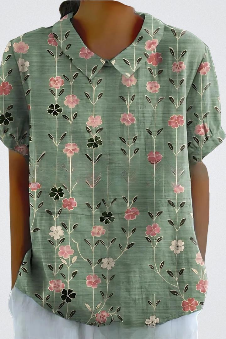 Selma | Blomstret bluse