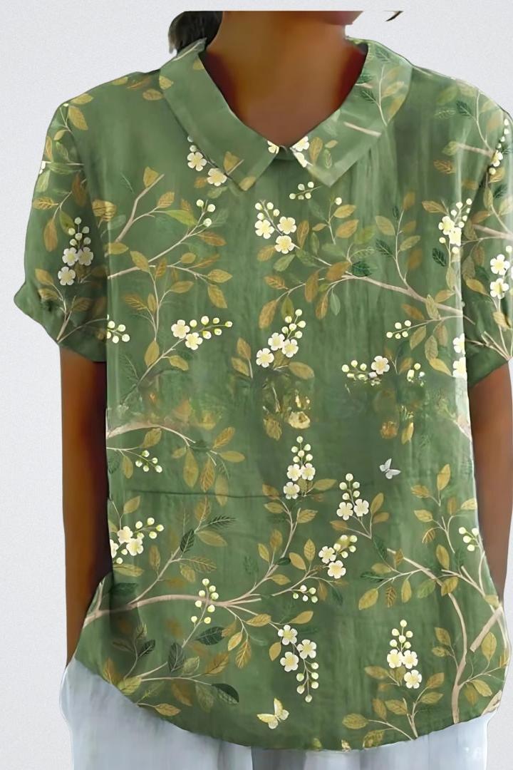 Selma | Blomstret bluse