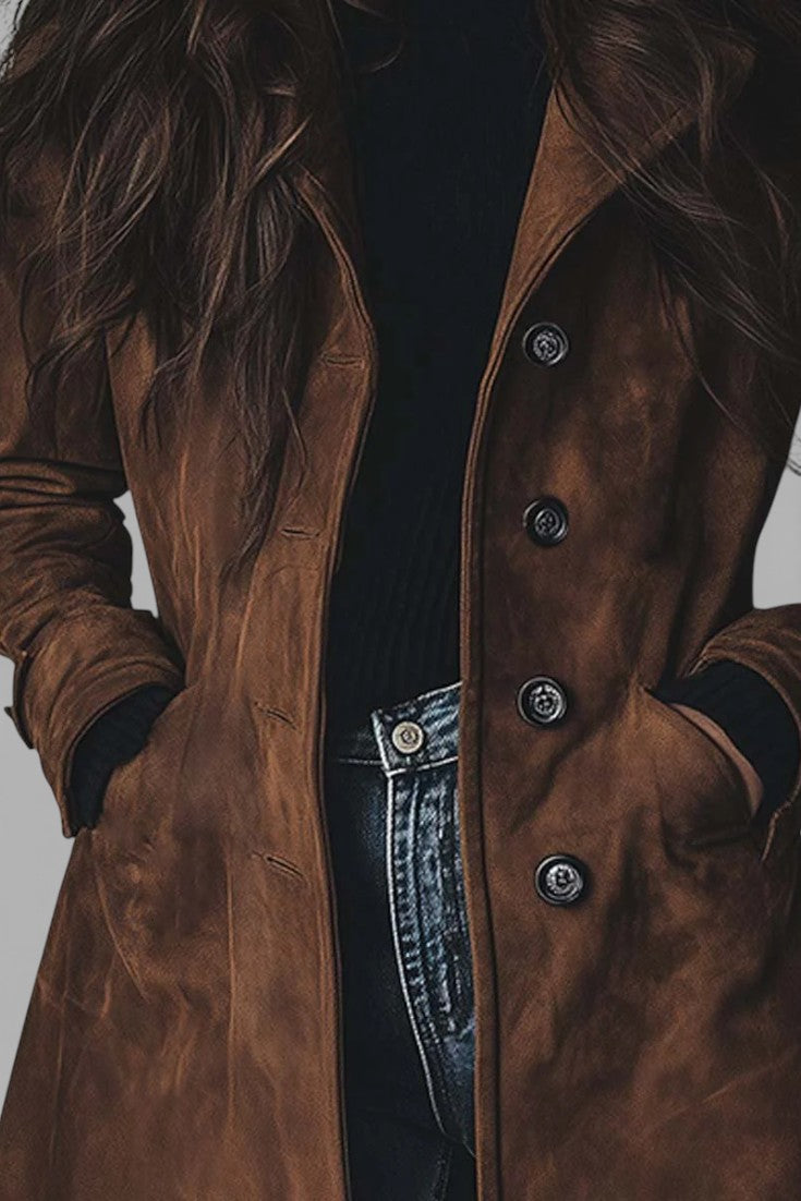 Teresa™ | Ruskinds Trenchcoat i Vintage-stil